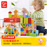Hape(德国)儿童积木玩具进口山毛榉80粒数字字母桶装生日礼物E8402 实拍图