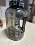 BOTTLED JOY吨吨桶运动杯子大容量塑料杯直饮吨吨杯喝水杯子户外骑行水壶黑色 实拍图