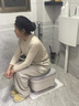 JCZS德国品牌蹲厕坐便凳蹲便改坐便器椅子神器老人孕妇辅助马桶 加厚加稳(PP硬垫款)-浅灰色 实拍图