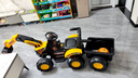 贝趣儿童电动挖掘机可坐人可骑可挖土2-9岁3-6男孩玩具六一儿童节礼物 遥控后斗【双驱+7A+早教音乐+礼 大型遥控宝宝小孩电动车周岁生日 实拍图