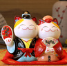 吉善缘 夫妻猫招财猫摆件 结婚礼物送新娘闺蜜新人朋友婚庆新婚订婚礼品 连理同心【彩盒包装】 实拍图