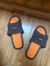 傲万2026新款拖鞋男夏防滑室内居家时尚浴室情侣家居按摩外穿凉拖鞋男 黑橙 42-43 适合41-42 实拍图
