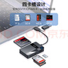 川宇USB/TypeC多功能读卡器3.0高速支持CF/SD/TF/MS相机监控记录仪存储卡 电脑苹果15/iPad/安卓手机 实拍图