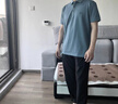 杉杉【凉感桑蚕丝】短袖T恤男士夏季商务休闲通勤翻领上衣男装体恤 实拍图