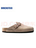 BIRKENSTOCK勃肯德国进口男女款涂油皮软底复古Boston包头拖鞋 棕色常规版1018147 44 偏大/请拍小一码 实拍图