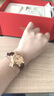 西普尼金表（HIPINE）金表女纯金999足金黄金手表复古腕表防水时尚石英表女士生日礼物 【光壳金面金扣】金重5.2g+ 实拍图