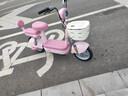 爱玛（AIMA）小金豆长续航电动车新国标成人代步小巧踏板电动自行车电瓶车 露霜粉【48V16AH铅酸电池+蓝牙APP解锁】 实拍图