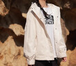 北面（The North Face）【都市经典系列】机能冲锋衣女户外防水透湿硬壳外套25春夏8EYF QLI/沙丘白 L /165 实拍图