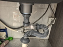 潜水艇（Submarine）厨房洗菜盆下水管全套防臭双槽水槽下水器套装洗碗池排水管下水器 【套装】单槽下水管+110提篮 实拍图