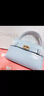 CHARLES&KEITH鳄鱼纹凯莉包手提斜挎婚包包女包生日礼物CK2-50270880-1 Sea Salt Blue海盐蓝 S 实拍图