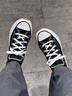 匡威（Converse）官方 Run Star Hike低帮帆布流星厚底鞋黑色168816C 黑色/168816C 38 实拍图