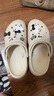 卡骆驰crocs贝雅云彩女士洞洞鞋户外休闲鞋|208186 冬日白-11S(含智必星) 35 (220mm) 实拍图