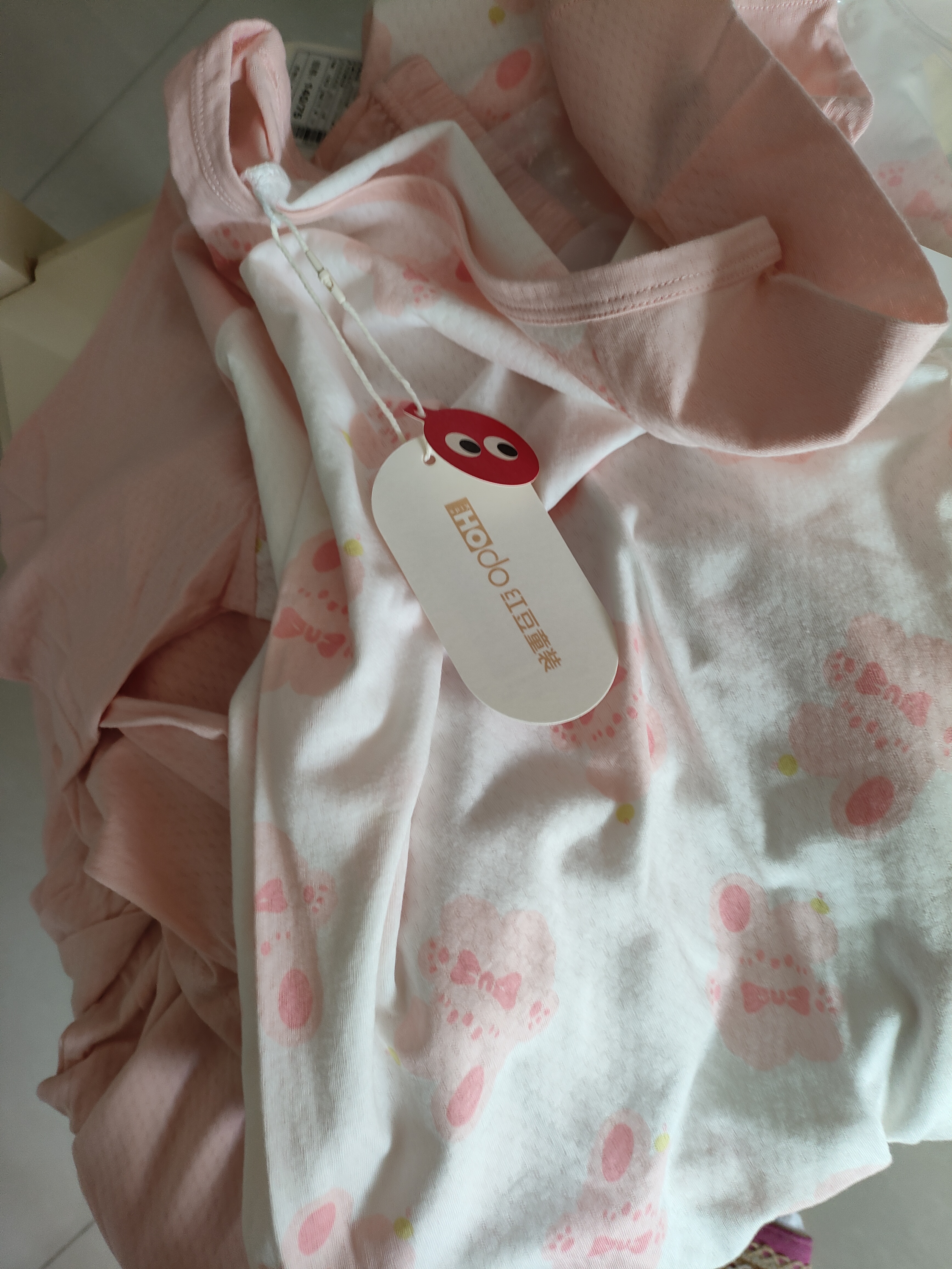 红豆儿童睡衣纯棉夏季薄款空调服男女童短袖套装中大童家居服3130 165 实拍图