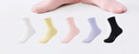 全棉时代男女袜子情侣全棉5A抗菌透气中长筒袜短筒袜4双装 实拍图