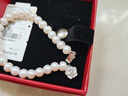 周六福银扣山茶花珍珠手链手串38妇女节礼物 椭圆形约6.3mm 手链 18cm 实拍图