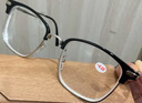 予君不同半框近视眼镜可配度数散光男款金丝防蓝光斯文超轻黑框眼睛框架女 黑枪框 0度防蓝光镜片【镜盒镜布】 实拍图