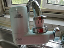 海尔（Haier）净水器水龙头过滤器家用直滤饮用水自来水滤水器前置过滤器厨房卫生间用除余氯三挡出水可清洗滤芯 风吟绿 一机2芯 实拍图