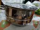 BSITN蒸锅三层燃气灶28cm家用蒸馒头锅加厚不锈钢蒸锅电磁炉通用1034 实拍图