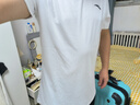 安踏（ANTA）冰丝速干运动套装男2025夏季新款透气短袖t恤男休闲健身跑步服饰 1204-1纯净白/基础黑 XL/180 适合140-160斤 实拍图