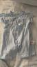 贝瑞加（Babyprints）婴儿连体衣2件夏季短袖婴儿衣服新生儿纯棉哈衣轻薄爬服 白蓝59 实拍图