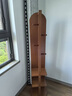 风叶青青实木穿衣镜家用可旋转全身镜落地镜挂衣架收纳架一体卧室试衣镜子 胡桃色-滚轮款【普通版40cm】 实拍图