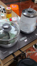 美的（Midea）茶台烧水壶一体式0.8L自动上水家用烧水316L不锈钢底盘玻璃养生壶煮茶器电茶炉套装MK-KFT20 实拍图
