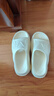 她享厚底拖鞋女外穿松糕底增高时尚一字凉拖鞋 TF421 白色 36/37 实拍图