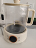 乐扣乐扣全玻璃养生壶电热水壶分体式烧水煮茶壶小花茶壶恒温加热保温迷你泡茶壶EJK3355WHT 1L 实拍图