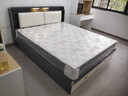 臻享家 床 双人床北欧简约储物高箱床主卧婚床卧室家具 布纹灰|储物床+R23床垫 1.8米*2.0米 实拍图