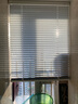 贵品免打孔百叶窗帘办公室卧室浴室厨房卫生间铝合金电动遮阳遮光帘 23丝3.5cm高光珍珠白GPL221 实拍图