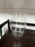 Glasslock杯子双层咖啡玻璃杯耐热防烫透明拿铁牛奶家用水杯简约无柄475ml 实拍图