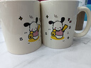 可爱礼花帕恰小狗马克杯子高颜值简约情侣陶瓷杯ins风水杯家用 米白色随机2个350ml（三个图案随机发） 实拍图