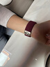 炫戴（XUANDAI）适用apple watch s10表带编织iWatch s9腕带磁吸音乐小狗苹果手表s8表带s7/s6/s5/se高级ultra配件 酒红色-笑脸 38/40/41/42表盘4~ 实拍图