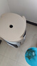 全品屋【销量NO.1】凳子家用塑料凳子板凳加厚凳子餐凳圆凳可叠放风车凳 加厚防滑耐磨4把装-黑白灰卡其 实拍图