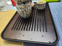 忆壶茶（YIHUTEA）茶盘托盘家用茶台带排水小型沥水储水实木功夫托盘泡茶具竹茶托 【爆款大号】茶盘36.5*24cm 实拍图