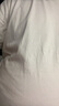 布先生春夏季短袖T恤男士纯棉小白T纯色内搭打底衫 白色 2XL(185) 实拍图
