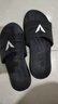 维动拖鞋男女同款魔术贴夏季户外沙滩篮球外穿防水游泳情侣潮牌厚底 【一体款】纯黑色 41 实拍图
