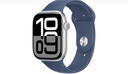 Apple/苹果 Watch Series 10 智能手表GPS款46毫米银色铝金属表壳丹宁色运动型表带M/L MX223CH/B 实拍图