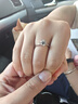 MoLi18K金培育钻石求婚戒指女1克拉50分河南人工造合成钻戒铂金pt950 铂金1克拉培育钻DVVS上海IGI证书 实拍图