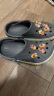卡骆驰crocs洞洞鞋贝雅卡骆班轻便耐磨一脚蹬休闲鞋|205089 石板灰/青柠绿-0GX 37 /38(230mm) 实拍图