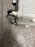 友胜保罗行李箱大容量拉杆箱超轻盈学生旅行箱男女密码箱皮箱多功能登机箱 谷物白 20英寸 【小尺寸登机款】 实拍图