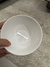 斯凯绨（Sky Top）米饭碗骨瓷小汤碗纯白陶瓷家用酒店餐具套装4.5英寸金钟碗10件 实拍图