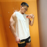 名创优品（MINISO）背心男夏季新款冰丝透气网眼坎肩户外运动防紫外线汗衫 白 3XL 实拍图