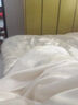 重磅真丝四件套35姆米桑蚕丝绸床单高档被套夏季天丝冰丝床上用品 奢镜白 【收藏加购多发两件套】 1.5米 床笠款 （被套200*230cm） 实拍图