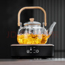 正扬电陶炉煮茶炉保温小型煮茶器围炉触控加热办公玻璃茶具烧水泡茶壶 春鸣黑+直觉壶 实拍图