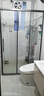 东鹏三联动淋浴房淋浴隔断小户型卫生间干湿分离玻璃隔断可下沉式 1.2-1.29米|高2米 极窄边框 边框颜色可选，枪灰/雅黑/亮银 实拍图