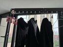 华峰【上门安装】阳台晾衣架折叠壁挂式伸缩晾衣杆室内隐形晒衣服神器 【包安装】深空灰3段4节-加厚款 实拍图