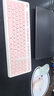 CHERRY樱桃 DW2380无线键鼠套装升级版98键轻音键盘鼠标笔记本电脑女生可爱薄膜外接丽江粉 实拍图