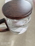 忆壶茶（YIHUTEA） 玻璃茶杯加厚水杯大容量茶水分离杯办公家用泡茶杯子耐热玻璃杯 【透明加厚】木灵杯500ML 实拍图