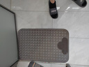 佳洁利 浴室防滑垫淋浴房洗澡地垫卫生间防摔老人孕妇小孩按摩脚垫无味 灰（搓脚款） 80cm*50cm 1件数 加厚（中号） 实拍图